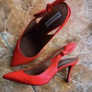 Diba Red Heels with Bow